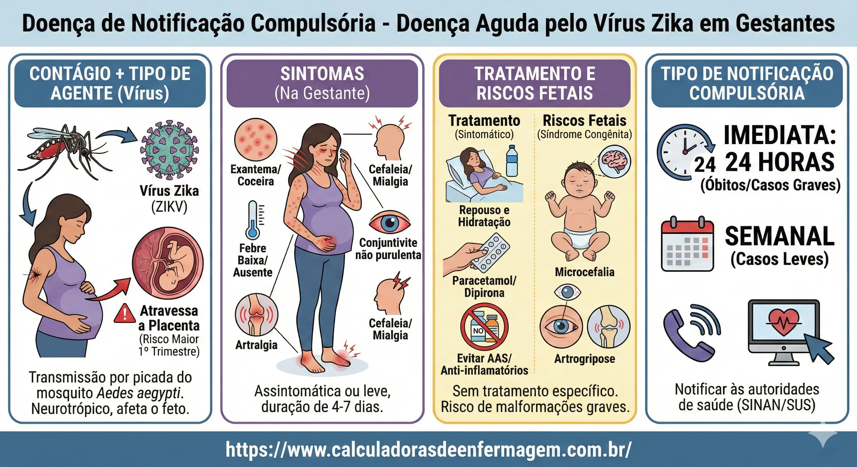 Doença aguda pelo vírus Zika em gestante